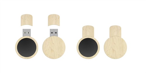 Luminous USB Stick Ecofriendly Wooden USB Flash Drive Bamboo USB Pen Custom LED USB for Promotional Gifts