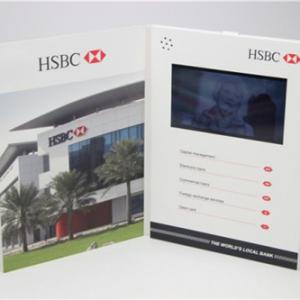 7.0inch Hot Video Brochure Card Video Greeting Card Video Box Digital Brochure for Promotional Gifts 